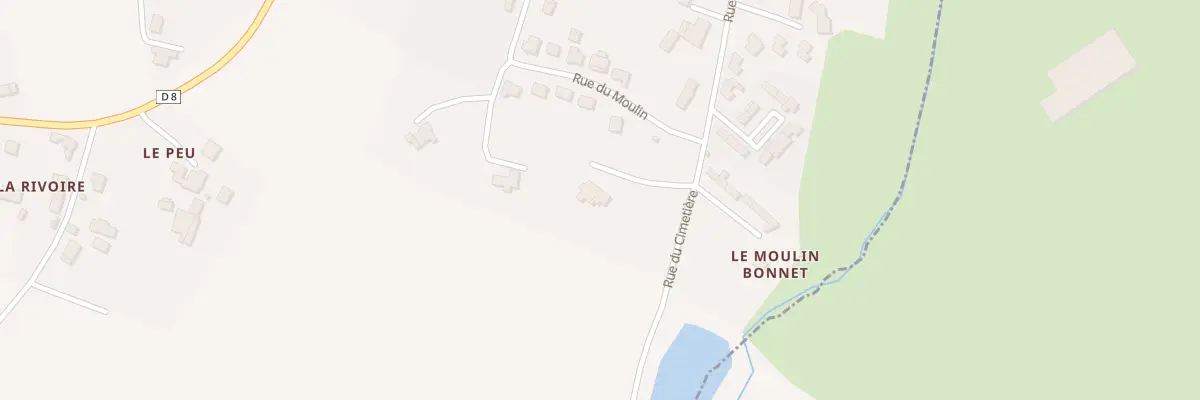 Plan du 8 Rue de la vallée à Montournais