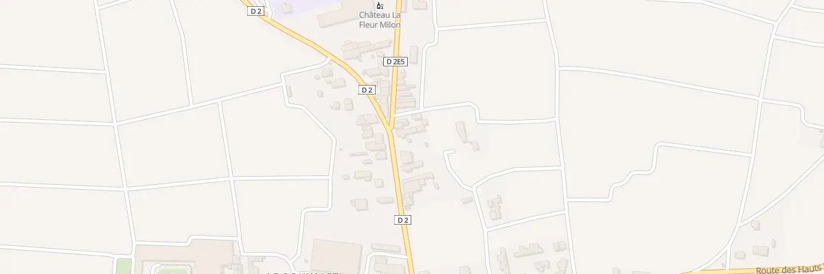 Plan du 43 Rte de Bordeaux à Pauillac
