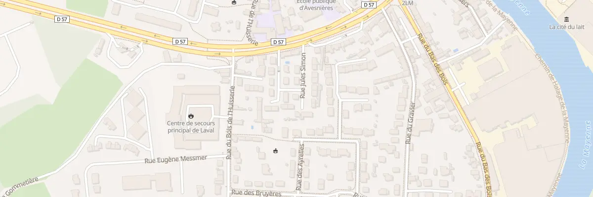 Plan du 14 Rue Jules Simon à Laval