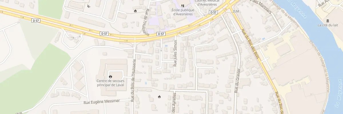 Plan du 10 Rue Jules Simon à Laval