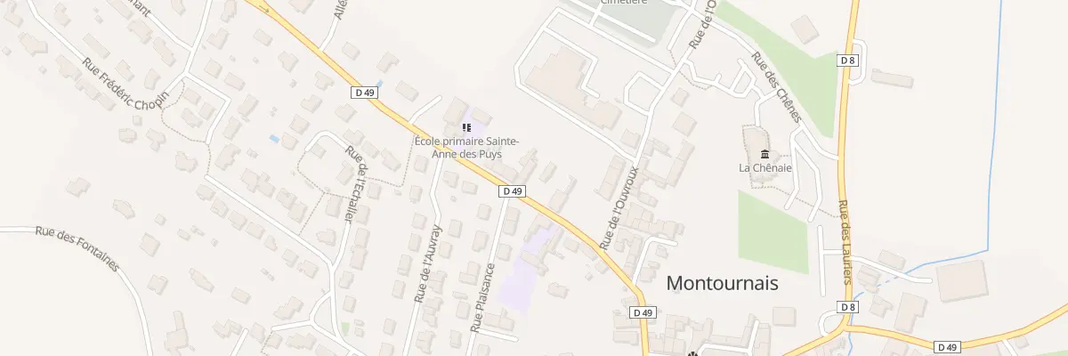 Plan du 14 Rue des puys à Montournais