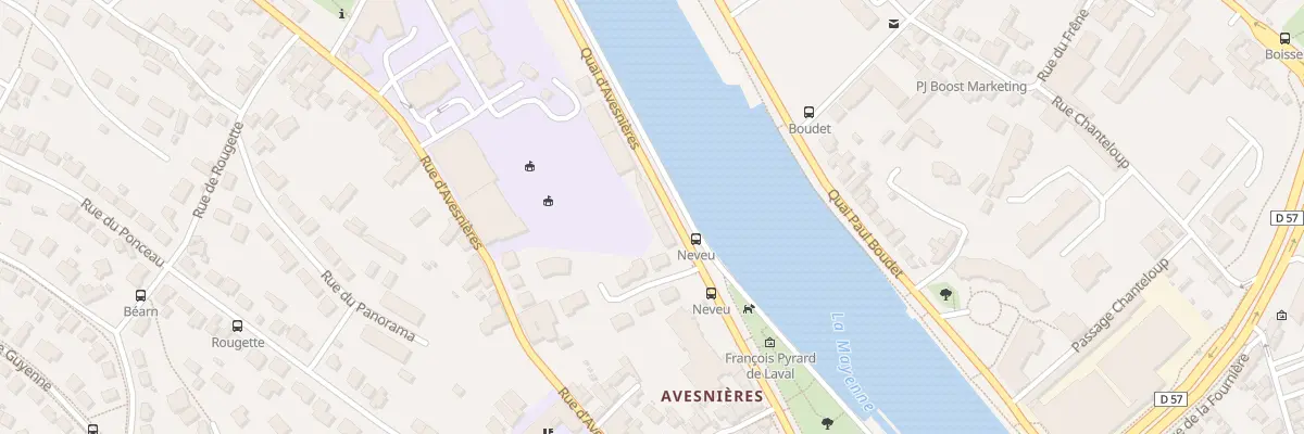 Plan du 88 Quai d’Avesnières à Laval