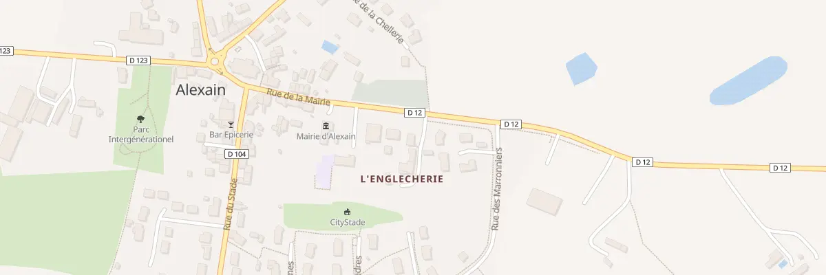 Plan du 1 Imp de l’Englecherie à Alexain
