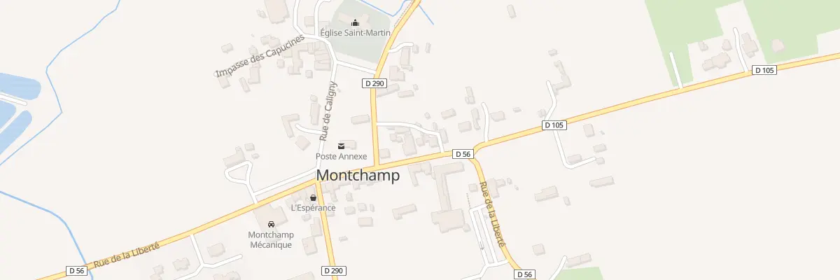 Plan du 11 Rue de la Liberte - Montchamp à Valdallière