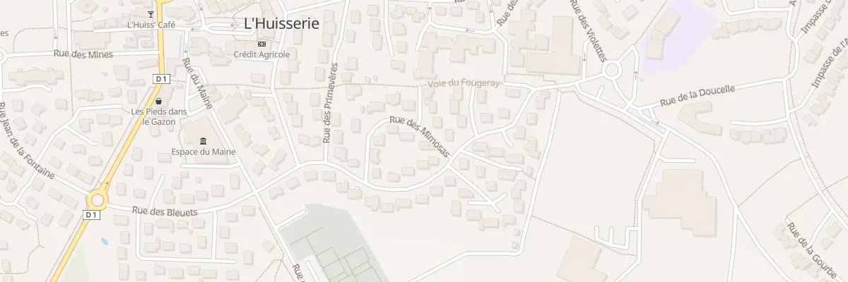 Plan du 28 Rue des Mimosas à L’Huisserie