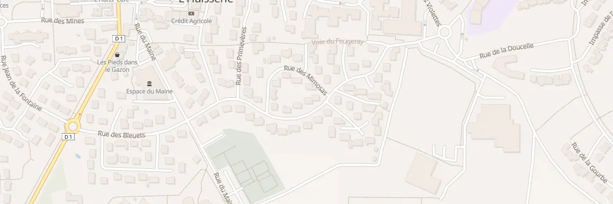 Plan du 41 Rue des Rosiers à L’Huisserie