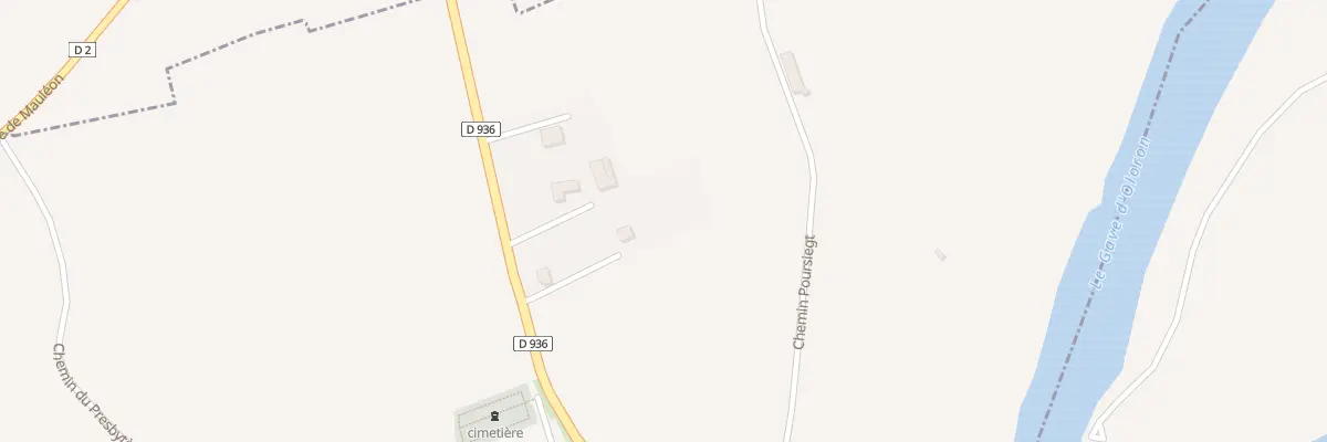 Plan du 5 Rte du Haut-Béarn à Sus