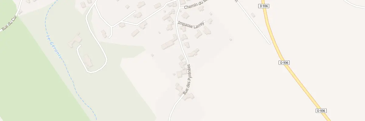 Plan du 12 Rue des Pyrénées à Sus