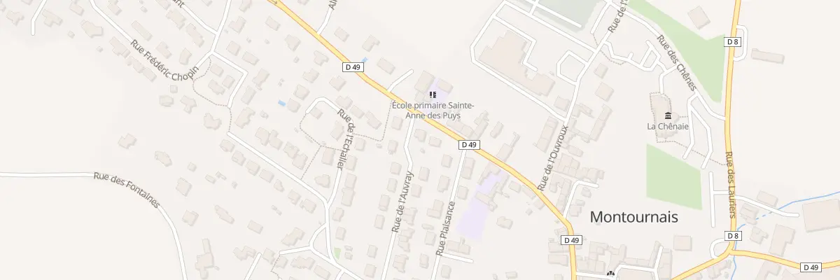 Plan du 27 Rue des puys à Montournais