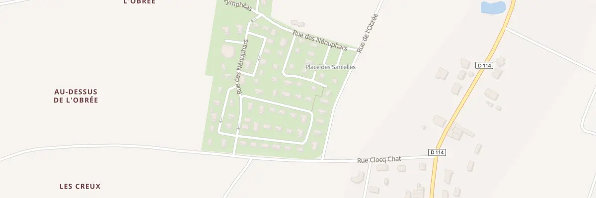 Plan du 54 All de la Clé des Champs à La Devise