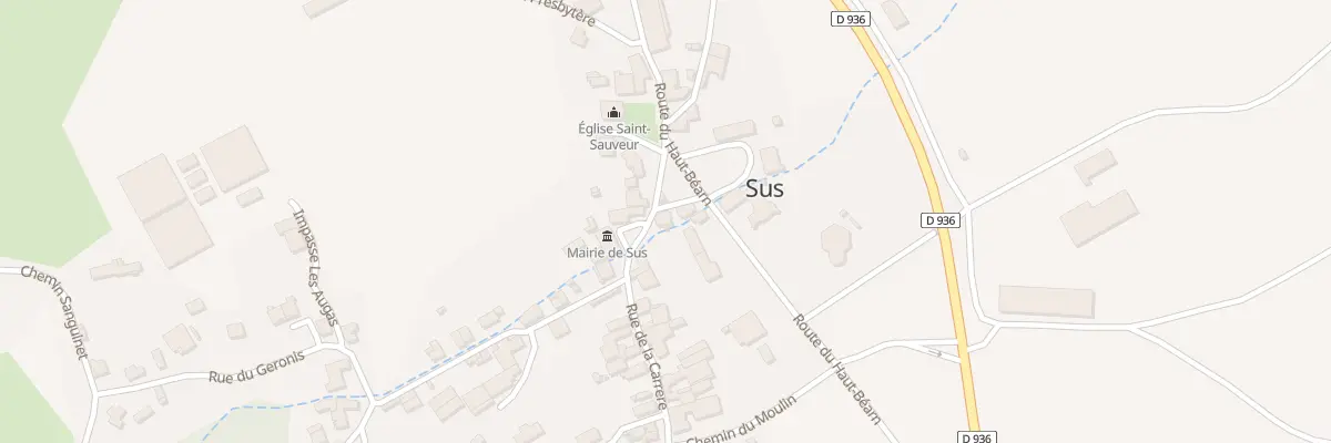 Plan du 2 Pl Saint-Sauveur à Sus