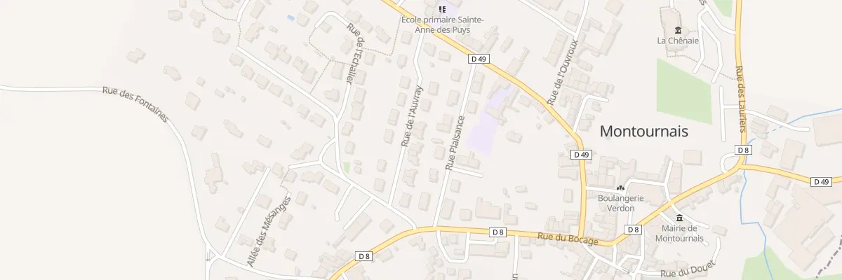 Plan du 14 Rue de l’auvray à Montournais