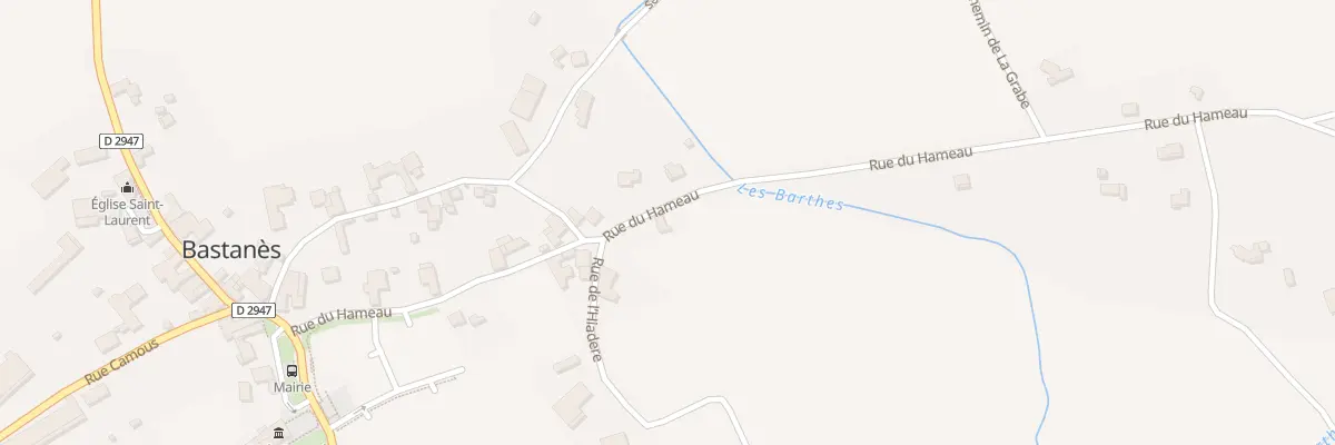 Plan du 14 Rue du Hameau à Bastanès