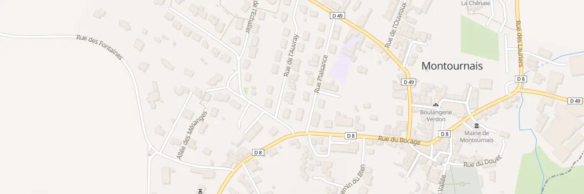 Plan du 6 Rue de l’auvray à Montournais