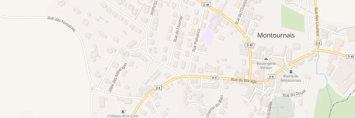 Plan du 4 Rue de l’auvray à Montournais