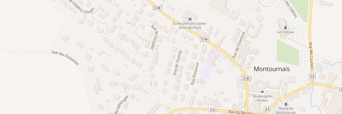 Plan du 19 Rue de l’auvray à Montournais