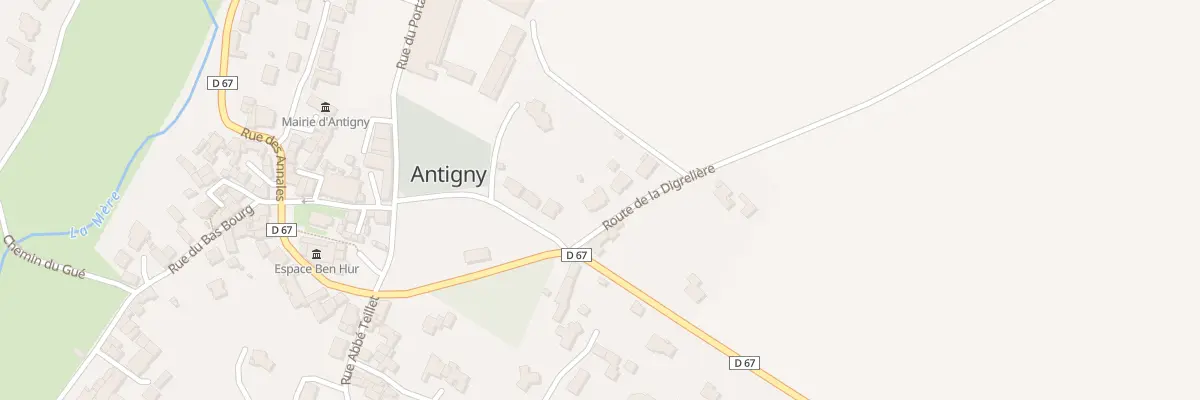 Plan du 7 Rte de la Digrelière à Antigny