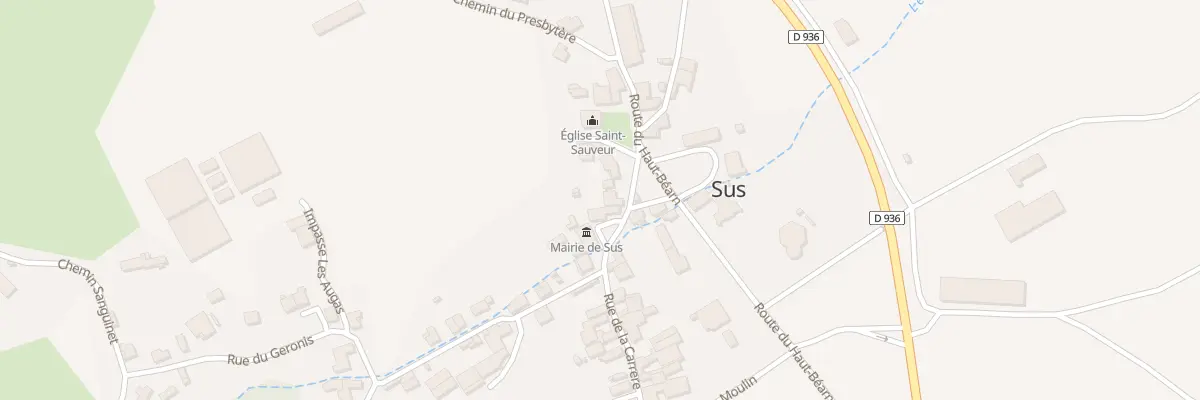 Plan du 1 Pl Saint-Sauveur à Sus