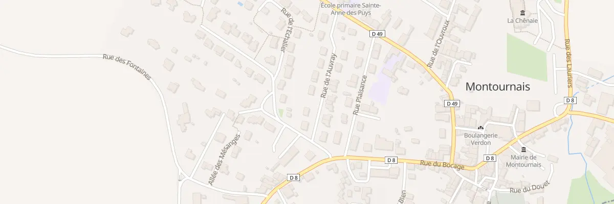 Plan du 5 Rue de l’auvray à Montournais