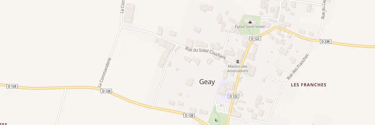 Plan du 11 Rue du Soleil Couchant à Geay