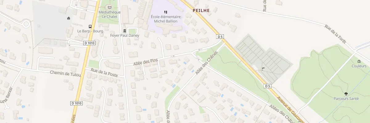 Plan du 1 All des Pins au Barp