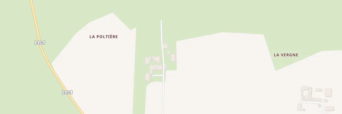 Plan de La Poltiere à Champdolent
