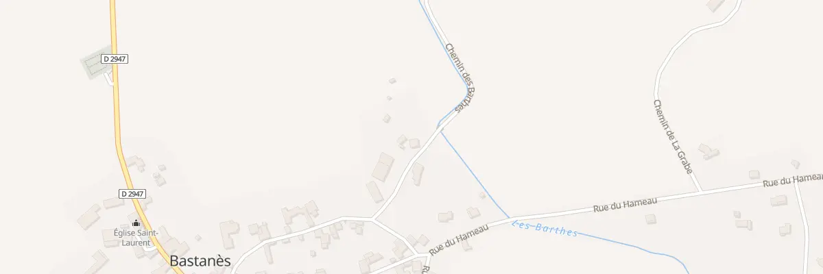 Plan du 17 Rue Barthes à Bastanès