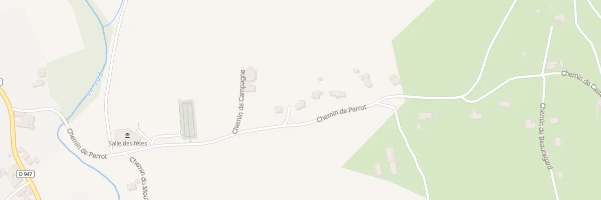 Plan du 425 Che de Perrot à Laà-Mondrans