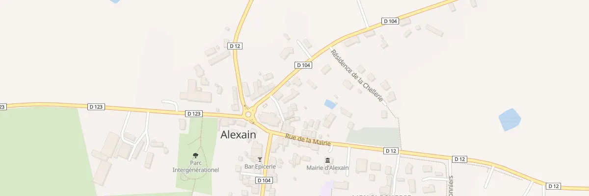 Plan du 2 Rue de marigny à Alexain