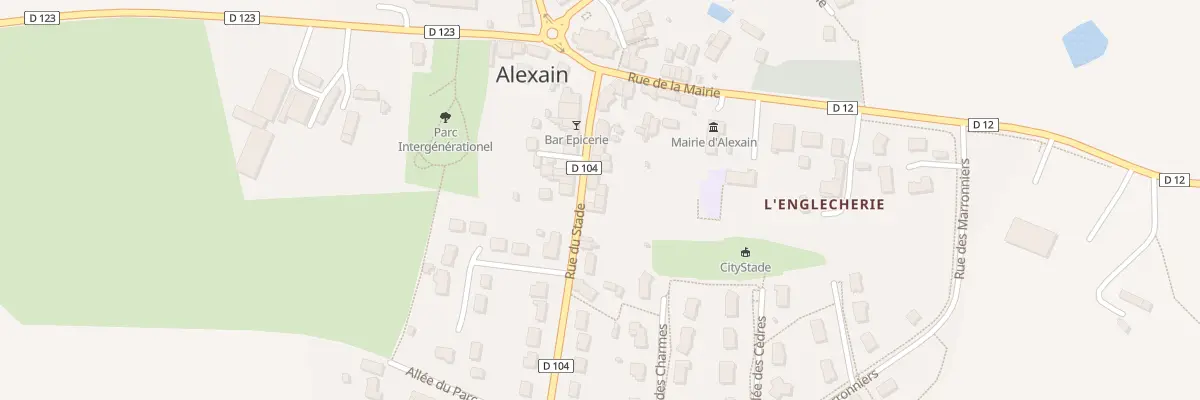 Plan du 11 Rue du stade à Alexain