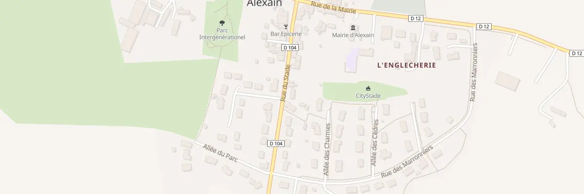 Plan du 17 Rue du stade à Alexain
