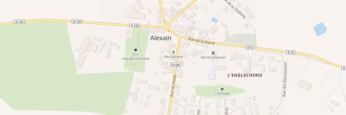 Plan du 8 Rue du stade à Alexain