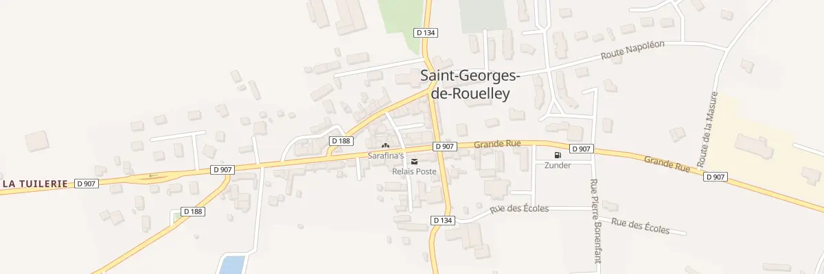 Plan du 9 Place du Marché à Saint-Georges-de-Rouelley