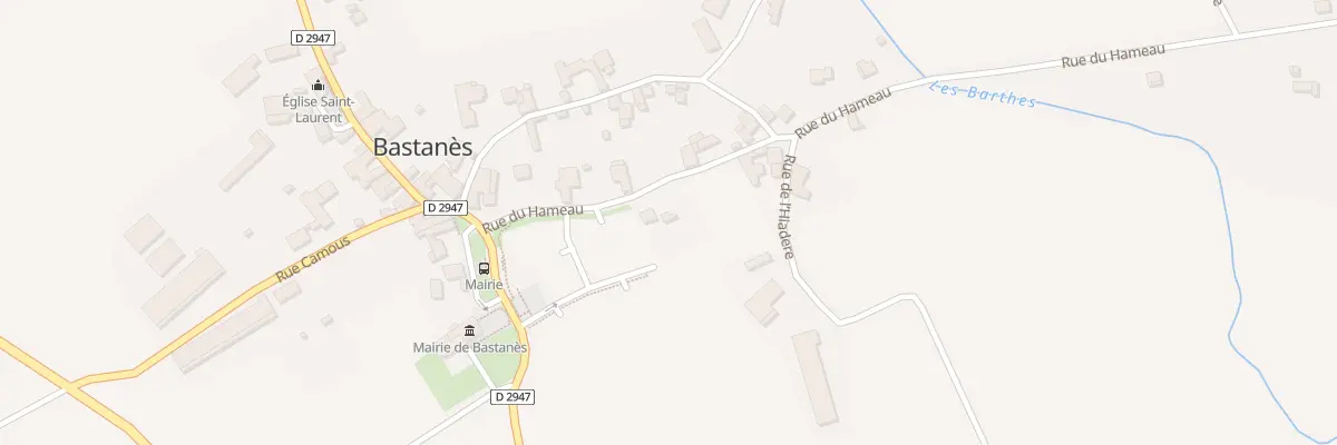 Plan du 6 Rue du Hameau à Bastanès