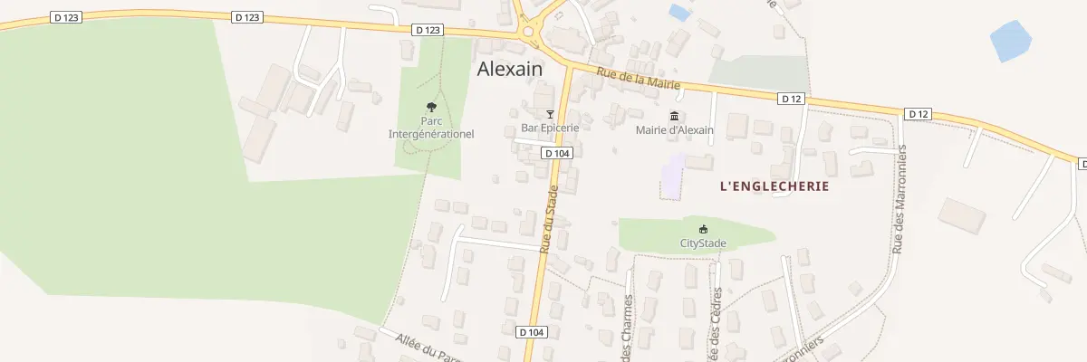 Plan du 16 Rue du stade à Alexain
