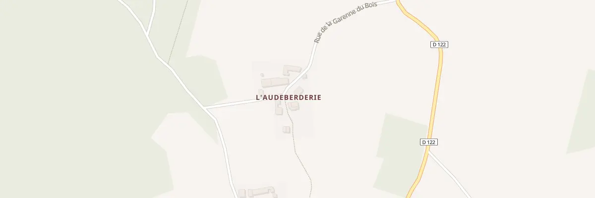 Plan de la Rue de la Garenne du Bois à Geay