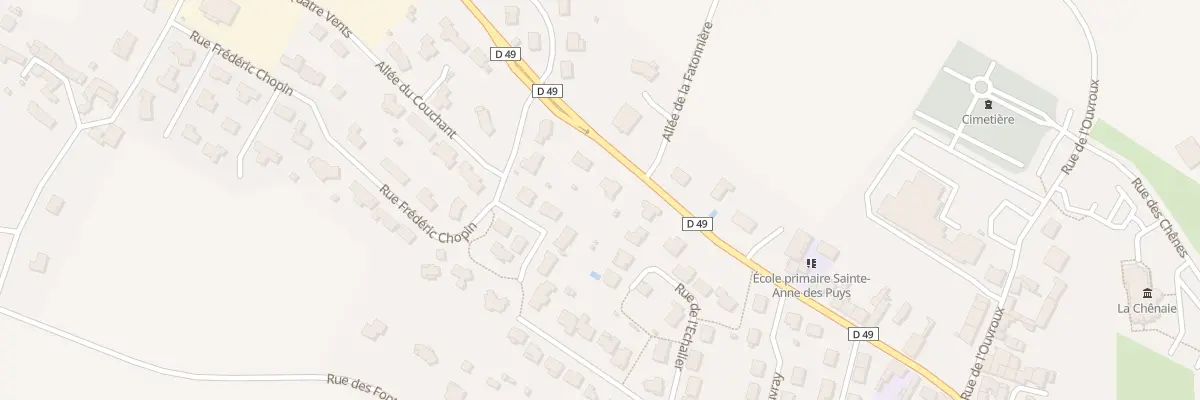 Plan du 29 Rue des puys à Montournais