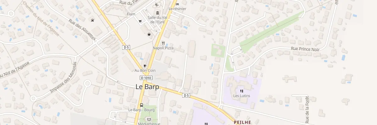 Plan du 7 Av de Gascogne au Barp