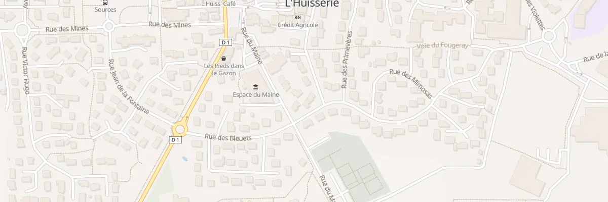 Plan du 5 Rue des Rosiers à L’Huisserie