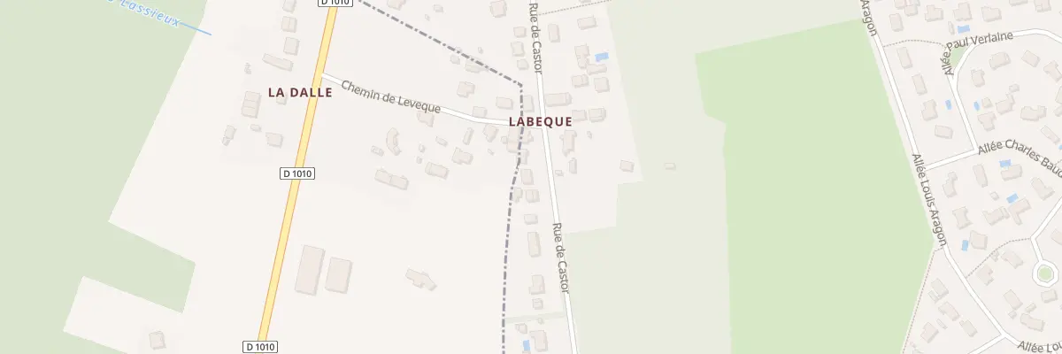 Plan du 64 Rue de Castor au Barp