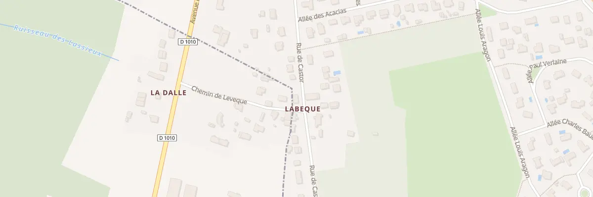 Plan du 62 Rue de Castor au Barp