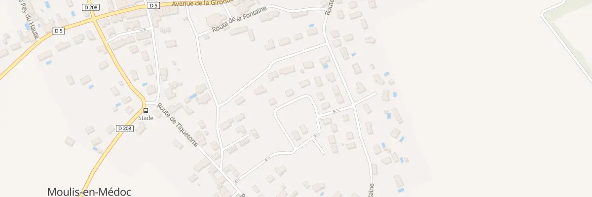 Plan de Petit Poujeaux à Moulis-en-Médoc
