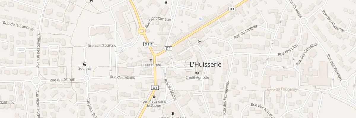 Plan du 3 Pl de L’Église à L’Huisserie