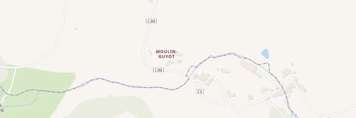 Plan du 3 Moulin Guyot à Montournais
