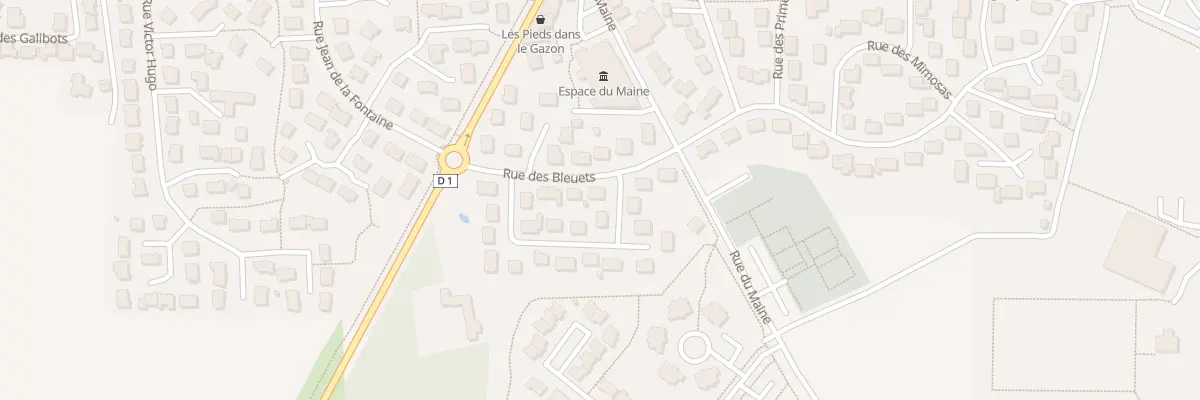 Plan du 11 Rue des Bleuets à L’Huisserie