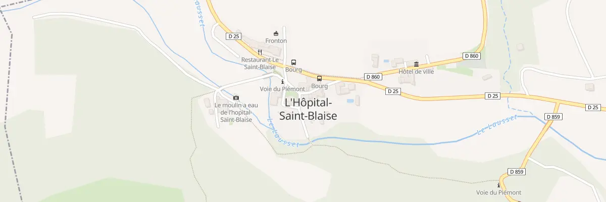 Plan du 5005 Le Village à L’Hôpital-Saint-Blaise
