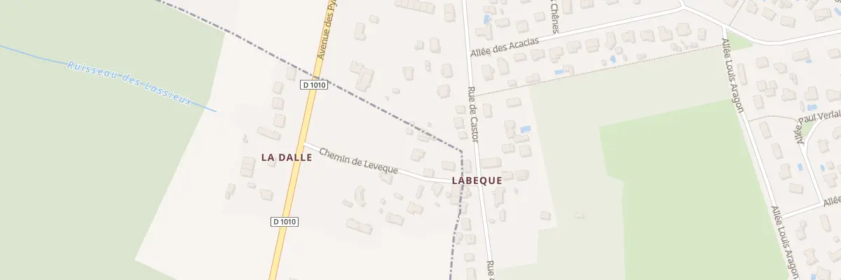 Plan du 60B Rte de Castor au Barp