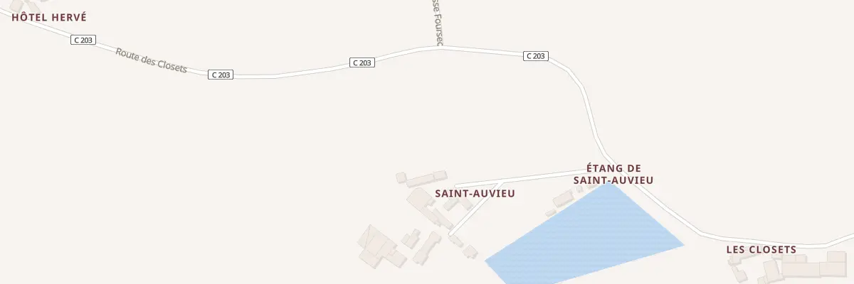 Plan du 13T Saint Auvieux à Passais Villages