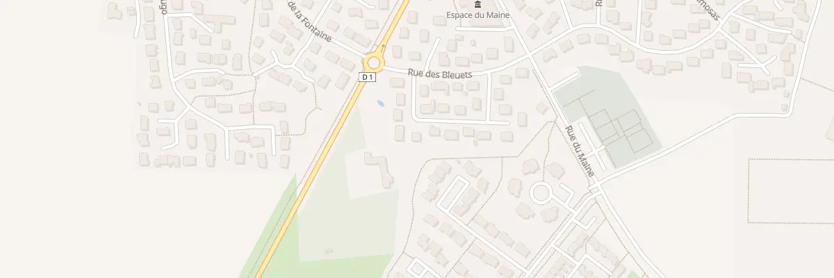 Plan du 25 Rue des Oeillets à L’Huisserie