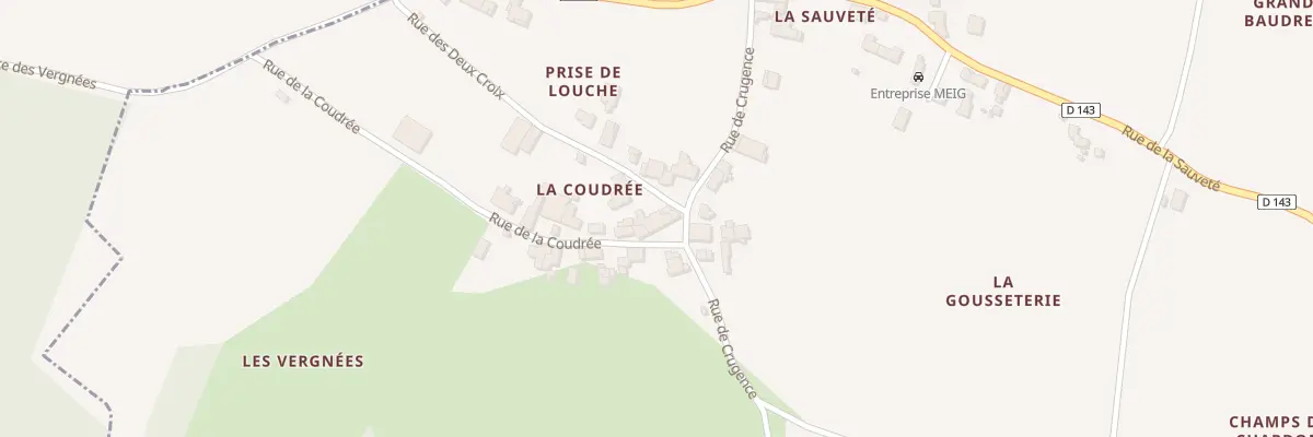 Plan du 2 Rue de la Coudree à Montpellier-de-Médillan